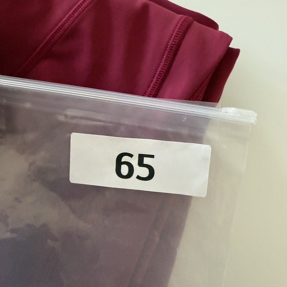 Lululemon Time To Sweat Crop Leggings 23" Women's Size 4 Star Ruby Fast Ship - Picture 7 of 7